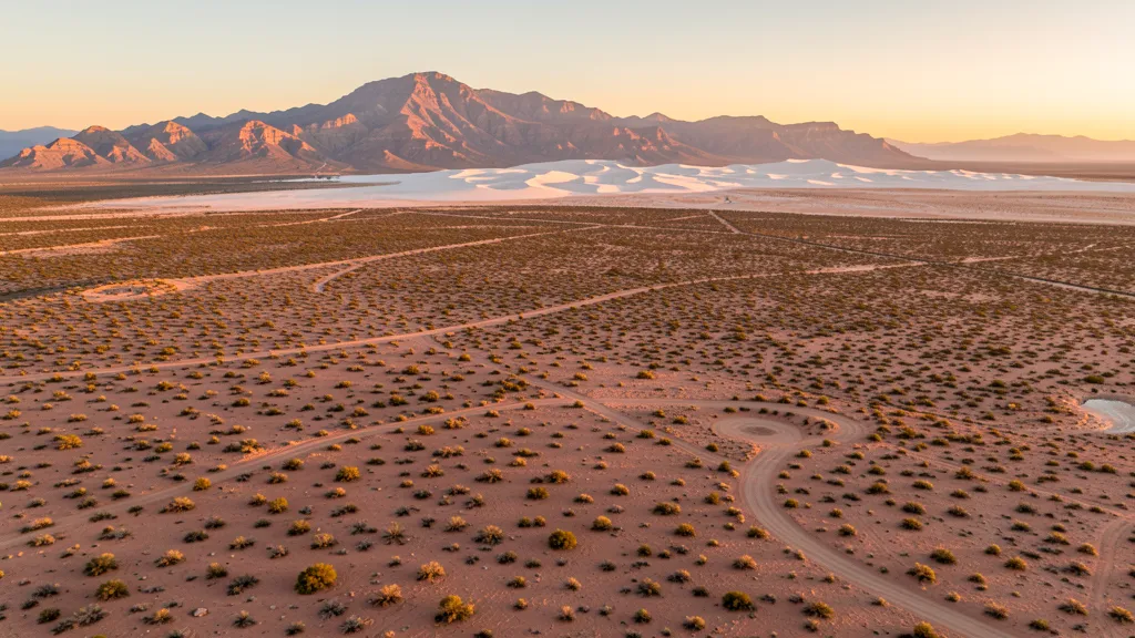 Aerial view of Alamogordo, NM showing the local landscape and terrain relevant to aerial imaging operations
