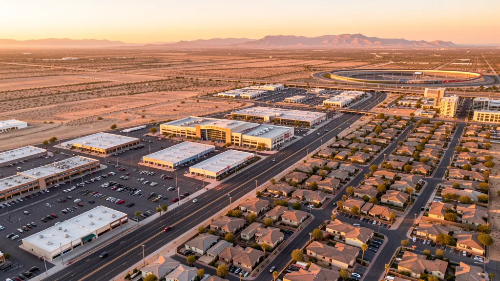 Aerial view of Avondale, AZ showing the local landscape and terrain relevant to aerial imaging operations