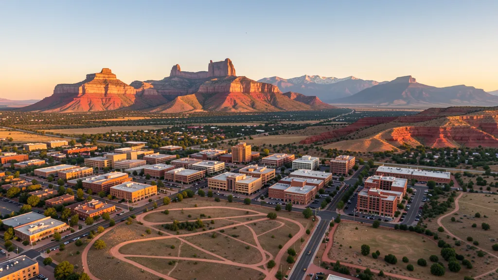 Aerial view of Boulder, CO showing the local landscape and terrain relevant to aerial imaging operations