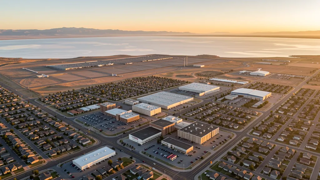 Aerial view of Clearfield, UT showing the local landscape and terrain relevant to aerial imaging operations
