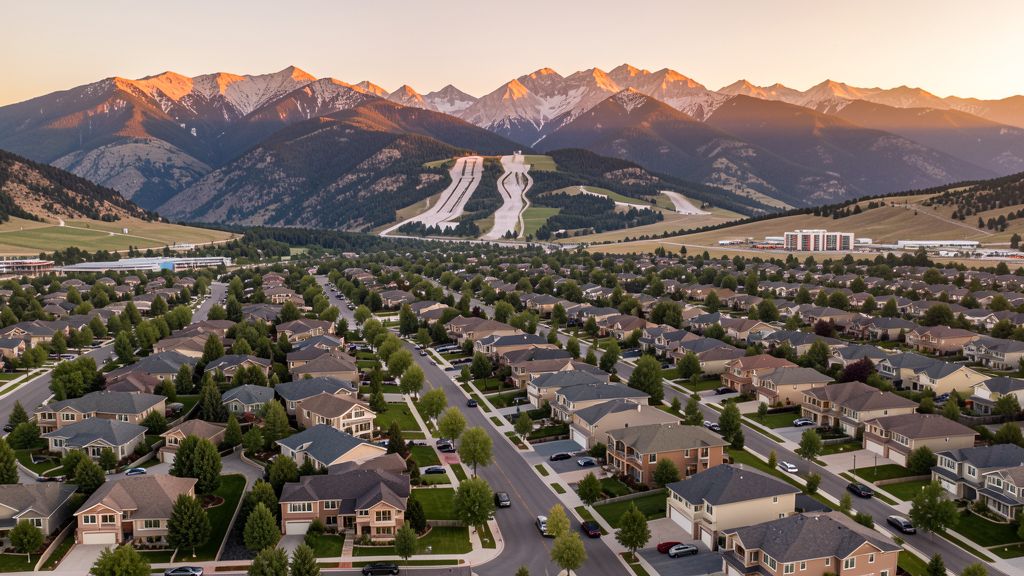 Aerial view of Cottonwood Heights, UT showing the local landscape and terrain relevant to drone survey operations