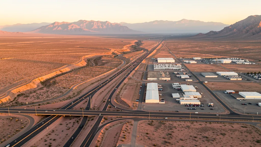 Aerial view of Fernley, NV showing the local landscape and terrain relevant to aerial imaging operations