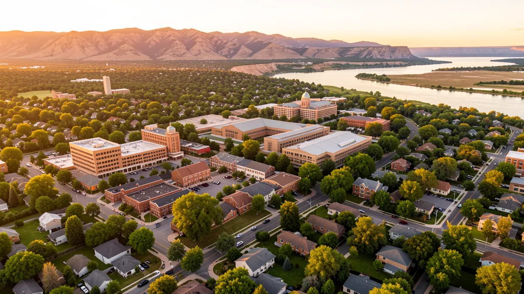 Aerial view of Fort Collins, CO showing the local landscape and terrain relevant to aerial imaging operations