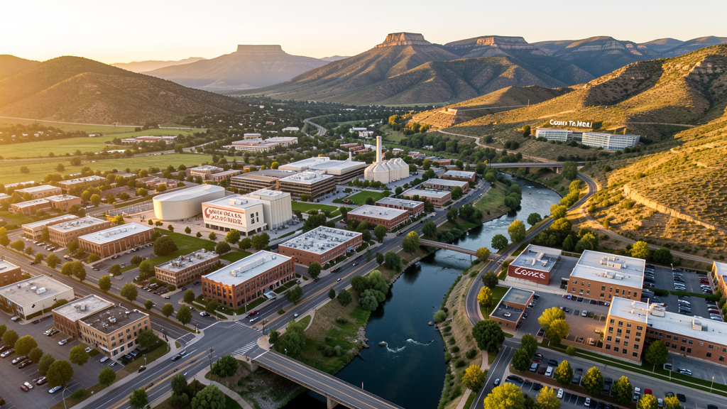 Aerial view of Golden, CO showing the local landscape and terrain relevant to drone survey operations