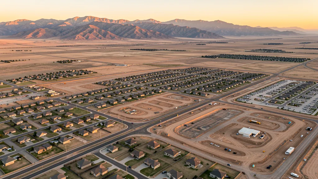 Aerial view of Grantsville, UT showing the local landscape and terrain relevant to aerial imaging operations