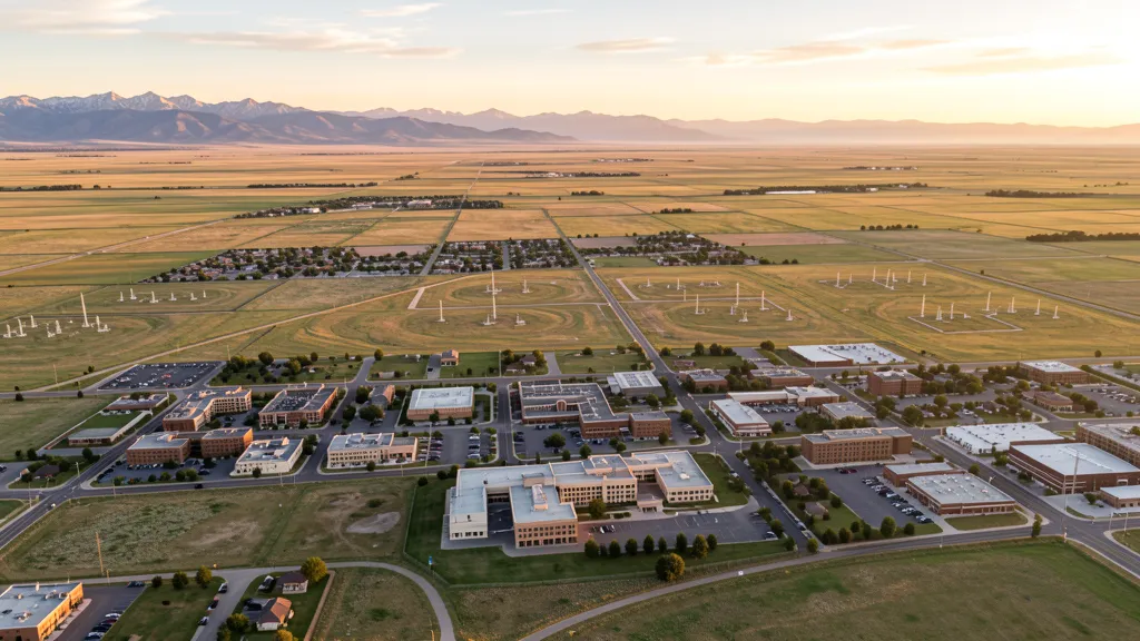 Aerial view of Greeley, CO showing the local landscape and terrain relevant to aerial imaging operations