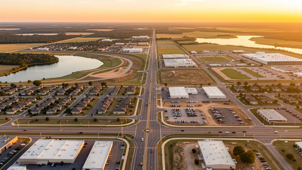 Aerial view of Harker Heights, TX showing the local landscape and terrain relevant to aerial imaging operations