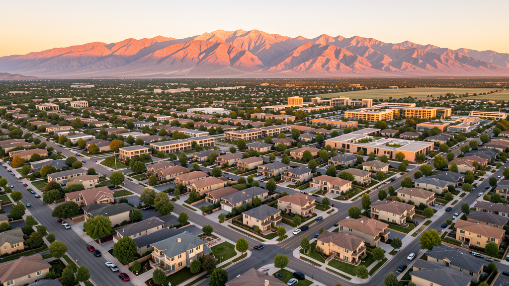 Aerial view of Holladay, UT showing the local landscape and terrain relevant to drone survey operations