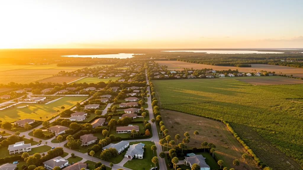 Aerial view of Homestead, FL showing the local landscape and terrain relevant to drone survey operations