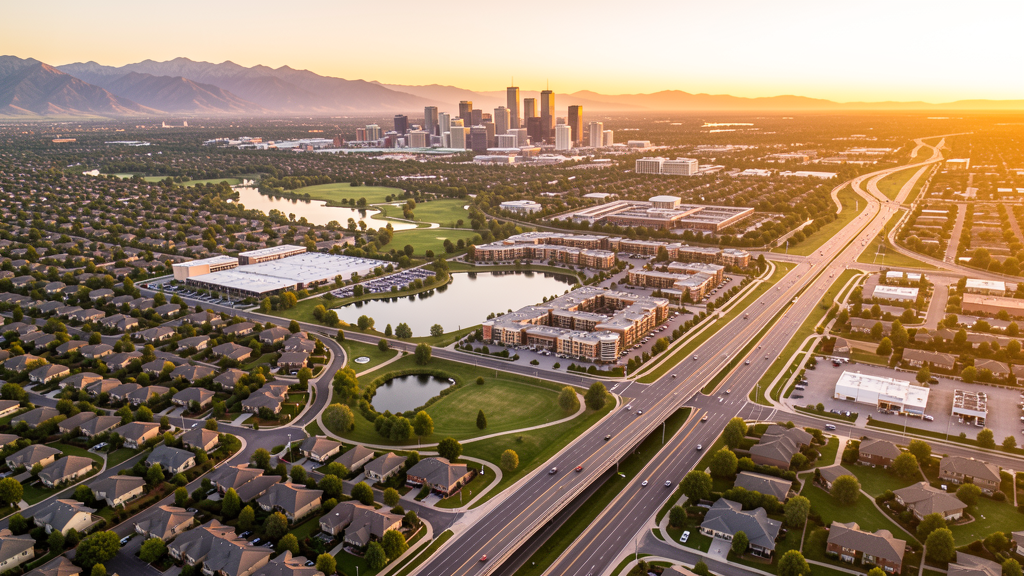 Aerial view of Lakewood, CO showing the local landscape and terrain relevant to drone survey operations