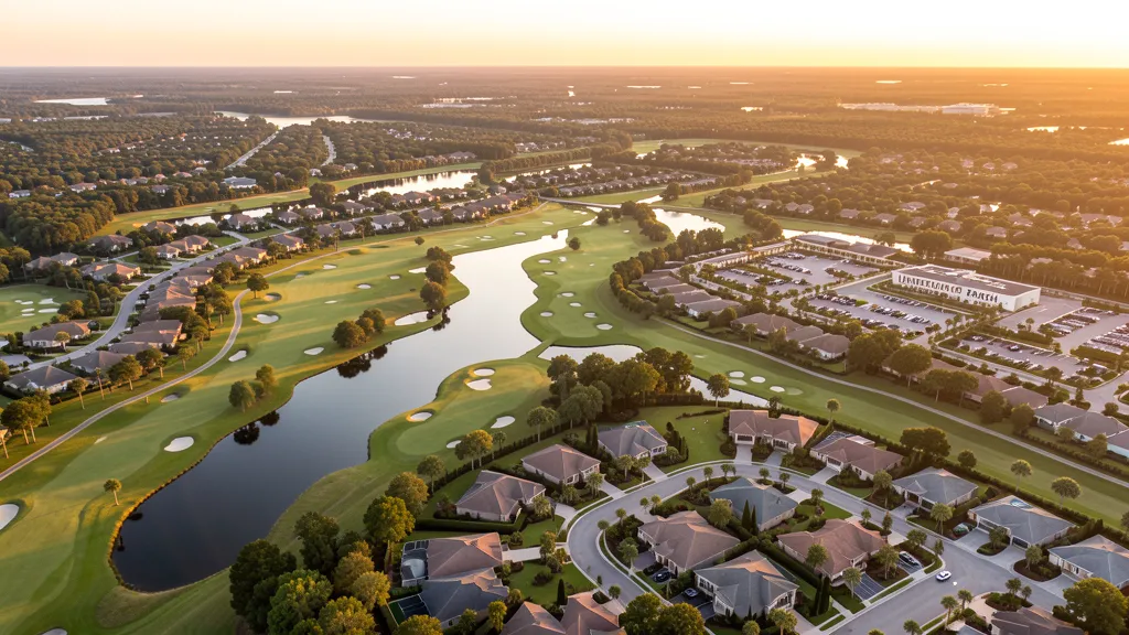 Aerial view of Lakewood Ranch, FL showing the local landscape and terrain relevant to drone survey operations