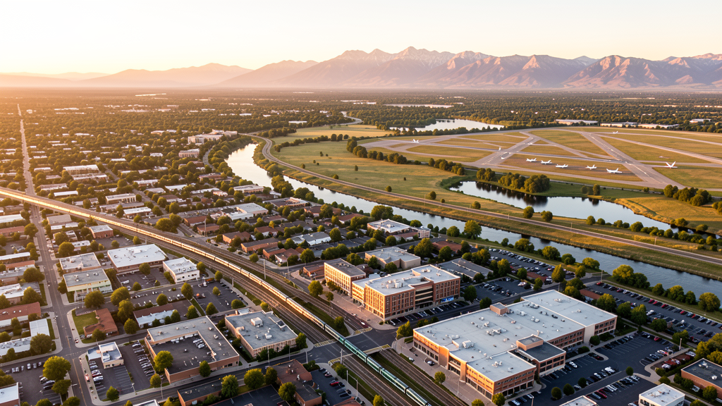 Aerial view of Littleton, CO showing the local landscape and terrain relevant to drone survey operations