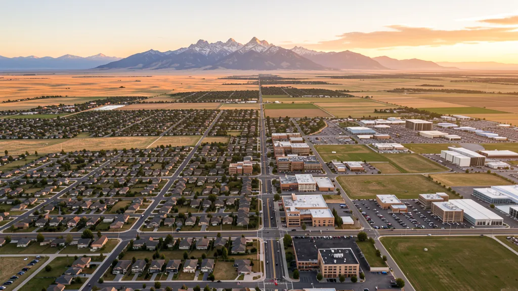Aerial view of Longmont, CO showing the local landscape and terrain relevant to aerial imaging operations