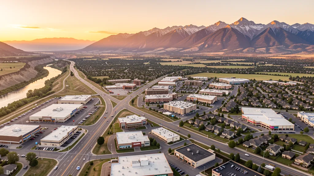 Aerial view of Loveland, CO showing the local landscape and terrain relevant to aerial imaging operations