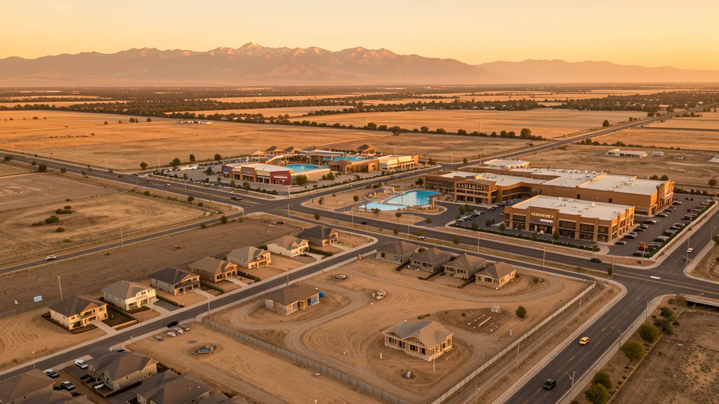 Aerial view of Manteca, CA showing the local landscape and terrain relevant to drone survey operations