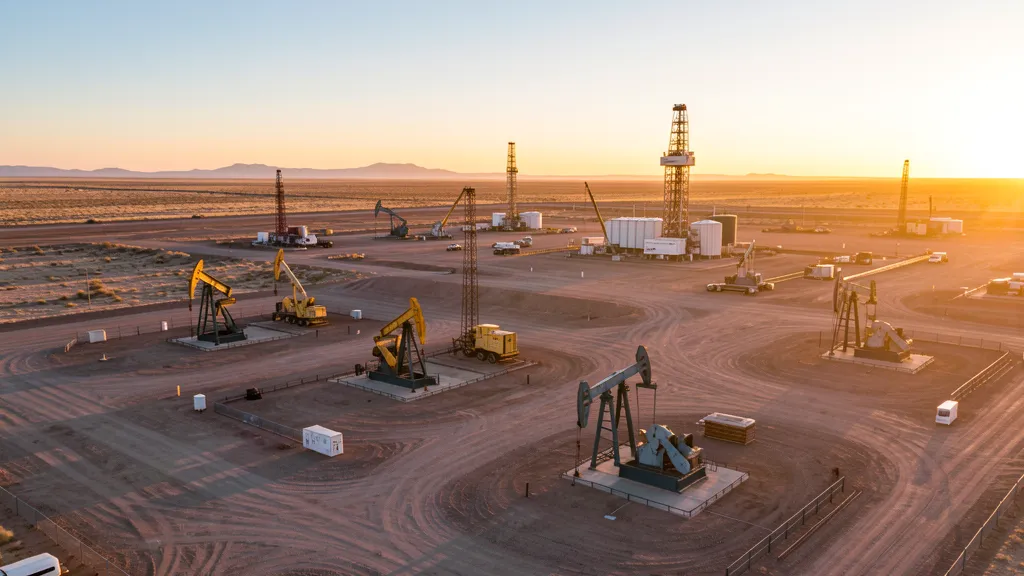 aerial imaging in progress at a construction site in Midland, TX with local terrain visible