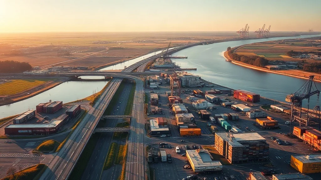Aerial view of Milford, DE showing the local landscape and terrain relevant to aerial imaging operations