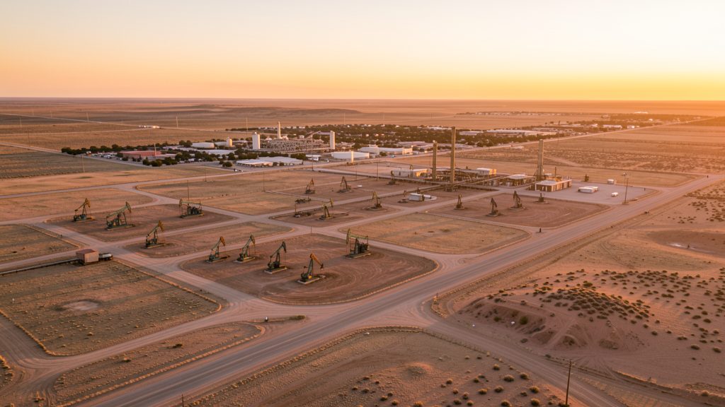 Aerial view of Odessa, TX showing the local landscape and terrain relevant to drone survey operations