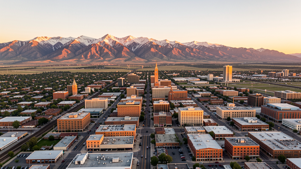 Aerial view of Ogden, UT showing the local landscape and terrain relevant to drone survey operations