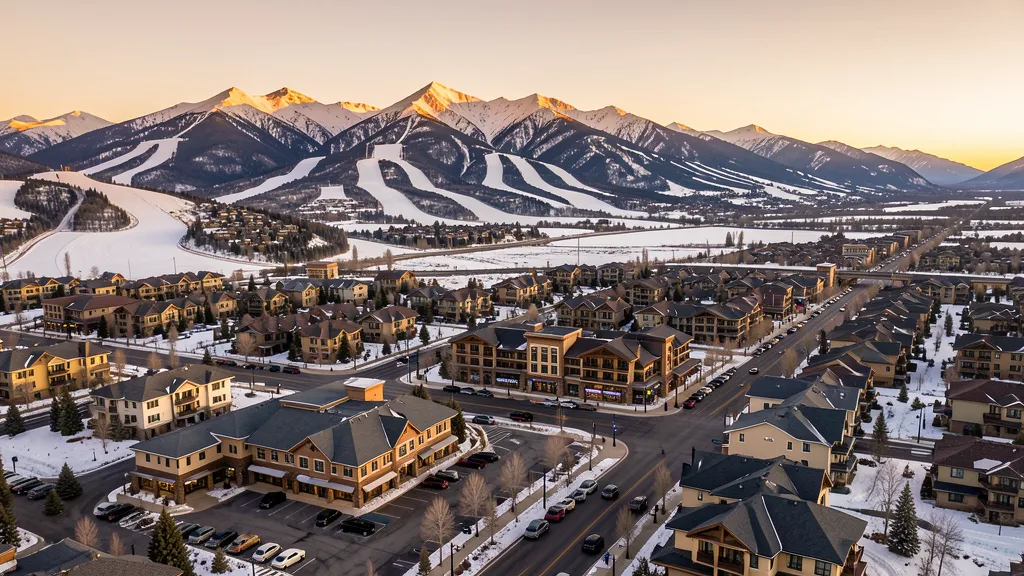 Aerial view of Park City, UT showing the local landscape and terrain relevant to aerial imaging operations