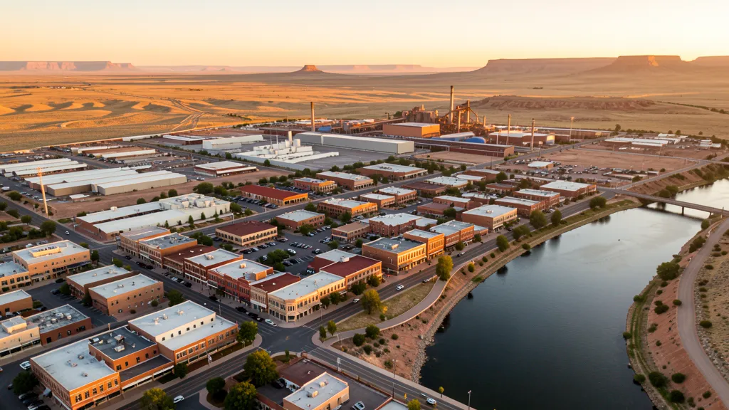 Aerial view of Pueblo, CO showing the local landscape and terrain relevant to aerial imaging operations