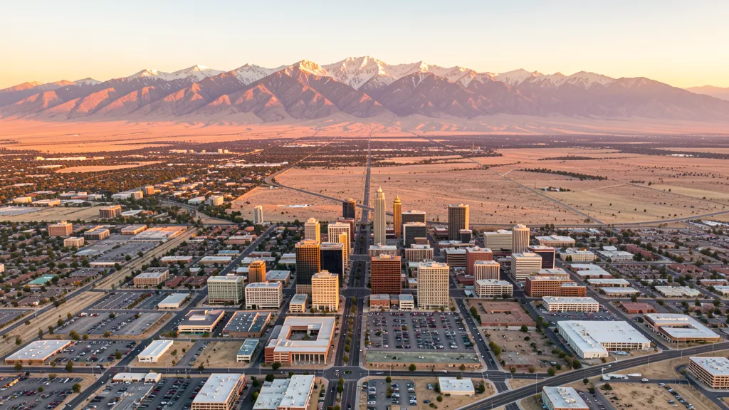 Aerial view of Salt Lake City, UT showing the local landscape and terrain relevant to aerial imaging operations