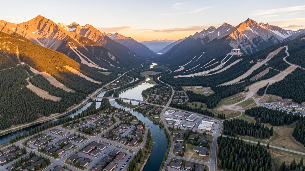 Aerial view of Silverthorne, CO showing the local landscape and terrain relevant to aerial imaging operations