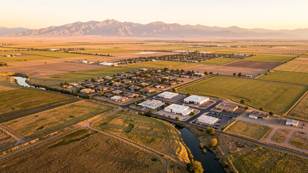 Aerial view of Snowflake, AZ showing the local landscape and terrain relevant to aerial imaging operations