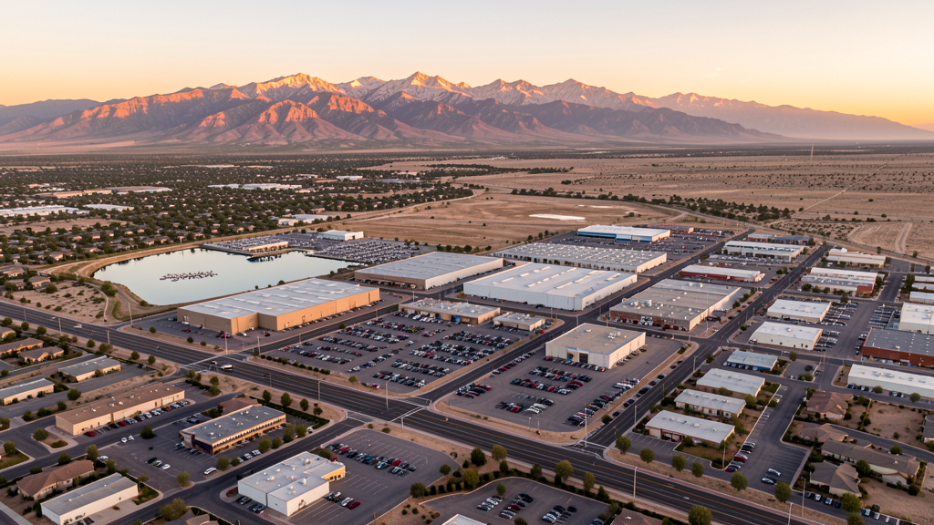 Aerial view of Sparks, NV showing the local landscape and terrain relevant to drone survey operations