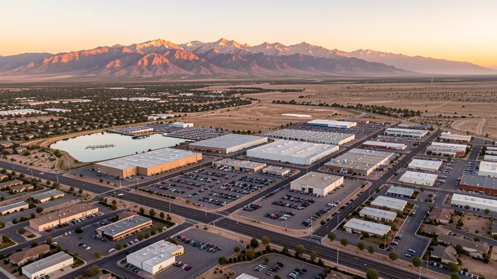 Aerial view of Sparks, NV showing the local landscape and terrain relevant to aerial imaging operations