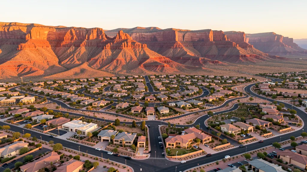 Aerial view of Spring Valley, NV showing the local landscape and terrain relevant to aerial imaging operations