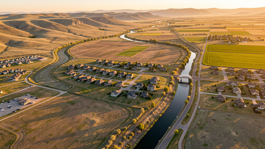 Aerial view of Star, ID showing the local landscape and terrain relevant to drone survey operations