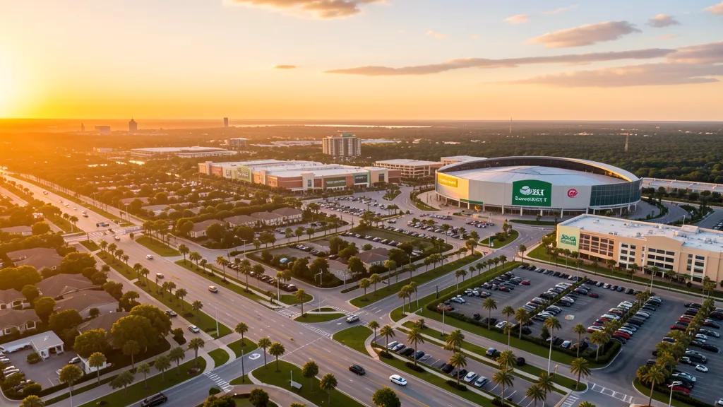 Aerial view of Sunrise, FL showing the local landscape and terrain relevant to drone survey operations