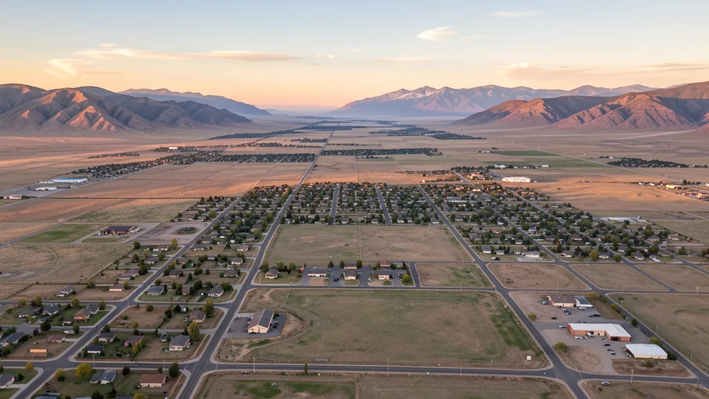 Aerial view of Tooele, UT showing the local landscape and terrain relevant to aerial imaging operations