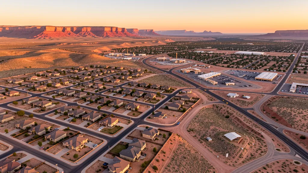 Aerial view of Washington, UT showing the local landscape and terrain relevant to aerial imaging operations
